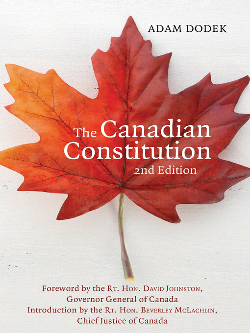 Title details for The Canadian Constitution by Adam Dodek - Available